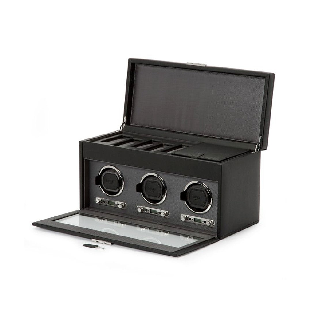 WOLF Viceroy Triple Watch Winder with Storage