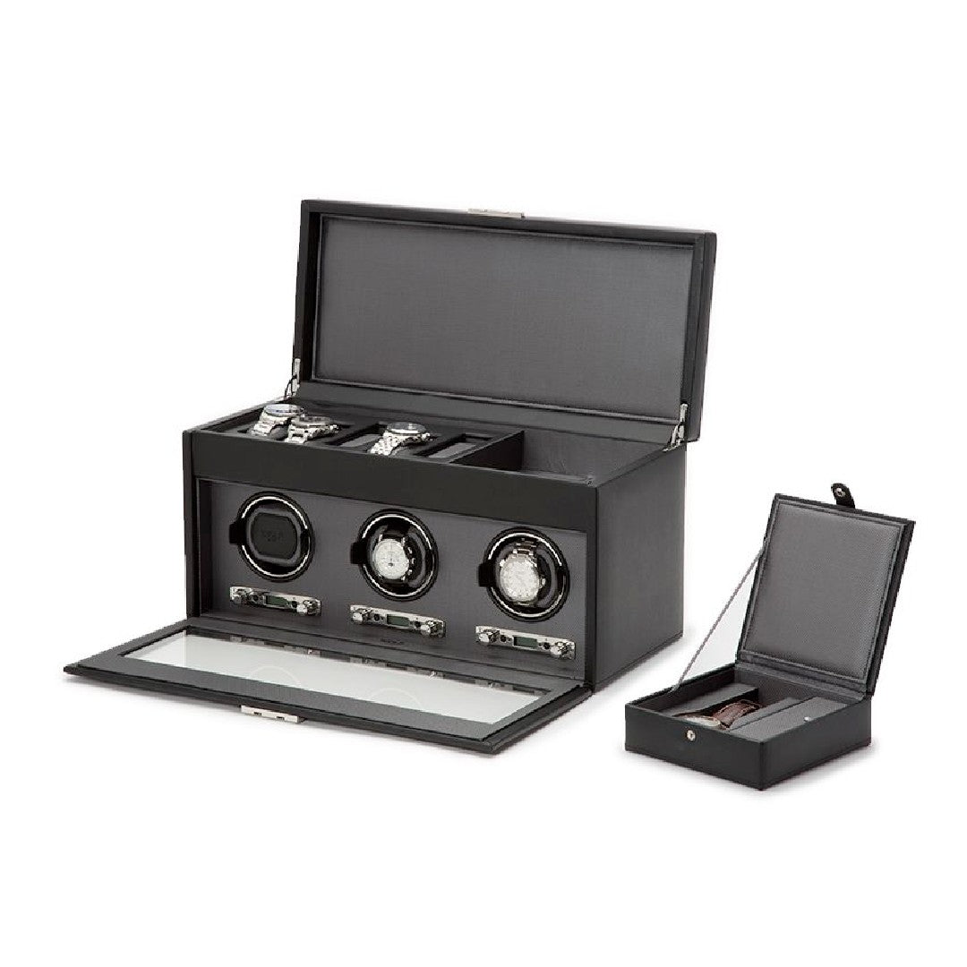 WOLF Viceroy Triple Watch Winder with Storage