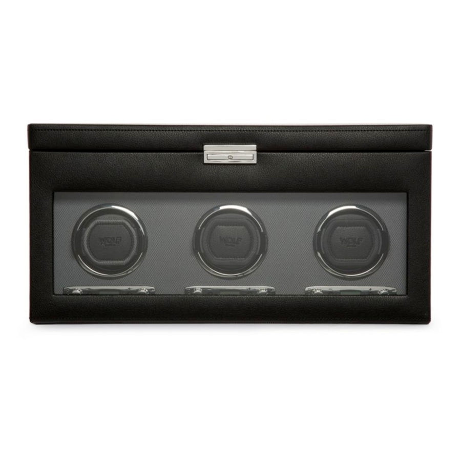 WOLF Viceroy Triple Watch Winder with Storage