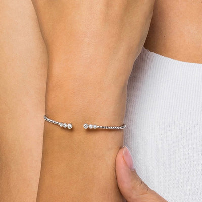 Gabriel & Co. Bezel Set Diamond Bujukan Split Cuff