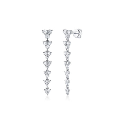 Shy Creation Diamond Linear Earrings