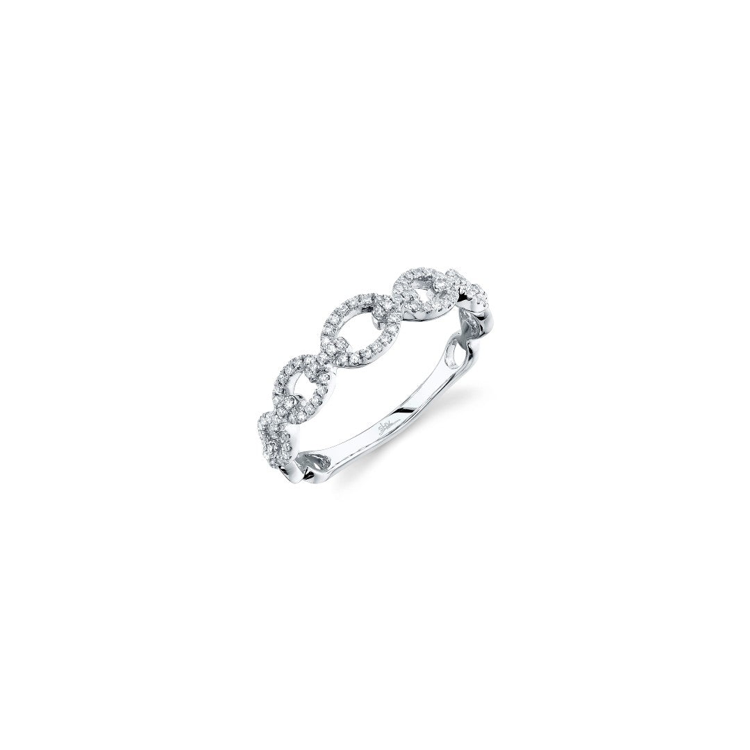 Shy Creation Diamond Pave Links Ring