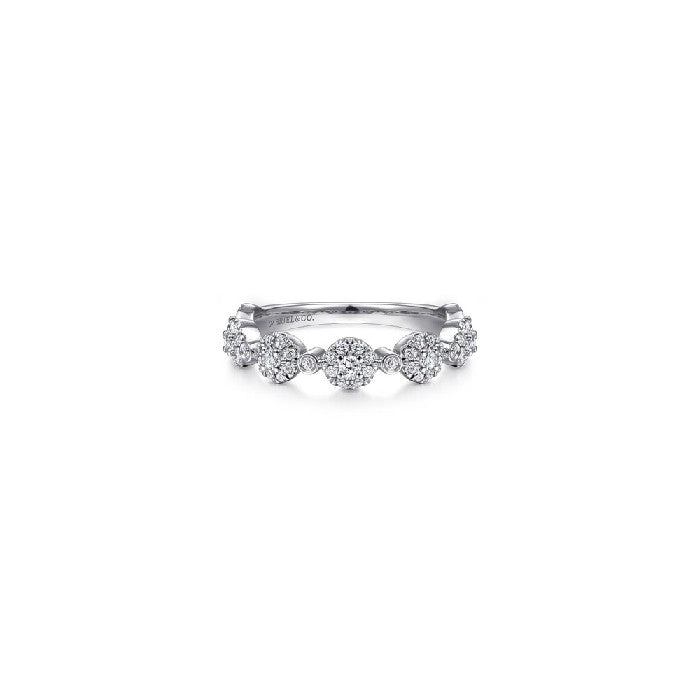 Gabriel & Co. Diamond Pave Station Ring