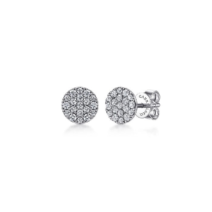 Gabriel & Co. Pave Diamond Stud Earrings
