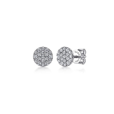 Gabriel & Co. Pave Diamond Stud Earrings