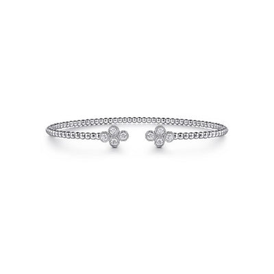 Gabriel & Co. Diamond Quatrefoil Endcaps Bujukan Cuff