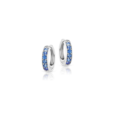 Jane Taylor Blue Sapphire Ombre Huggie Hoops