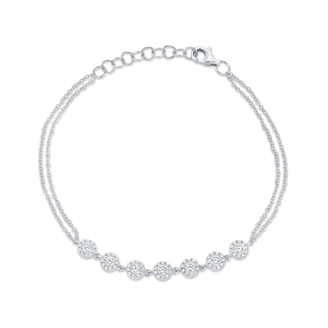 Shy Creation Pave Diamond Circles Bracelet