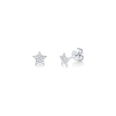 Shy Creation Pave Diamond Star Studs