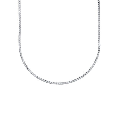 Shy Creation Diamond 3.96ctw Tennis Necklace
