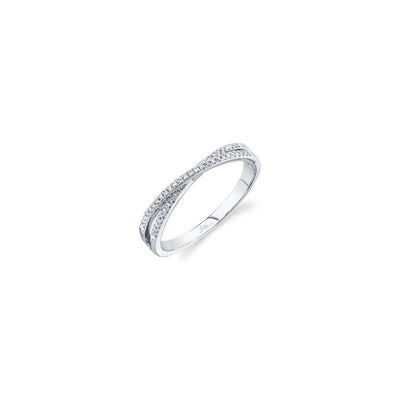 Shy Creation Diamond Criss Cross Ring