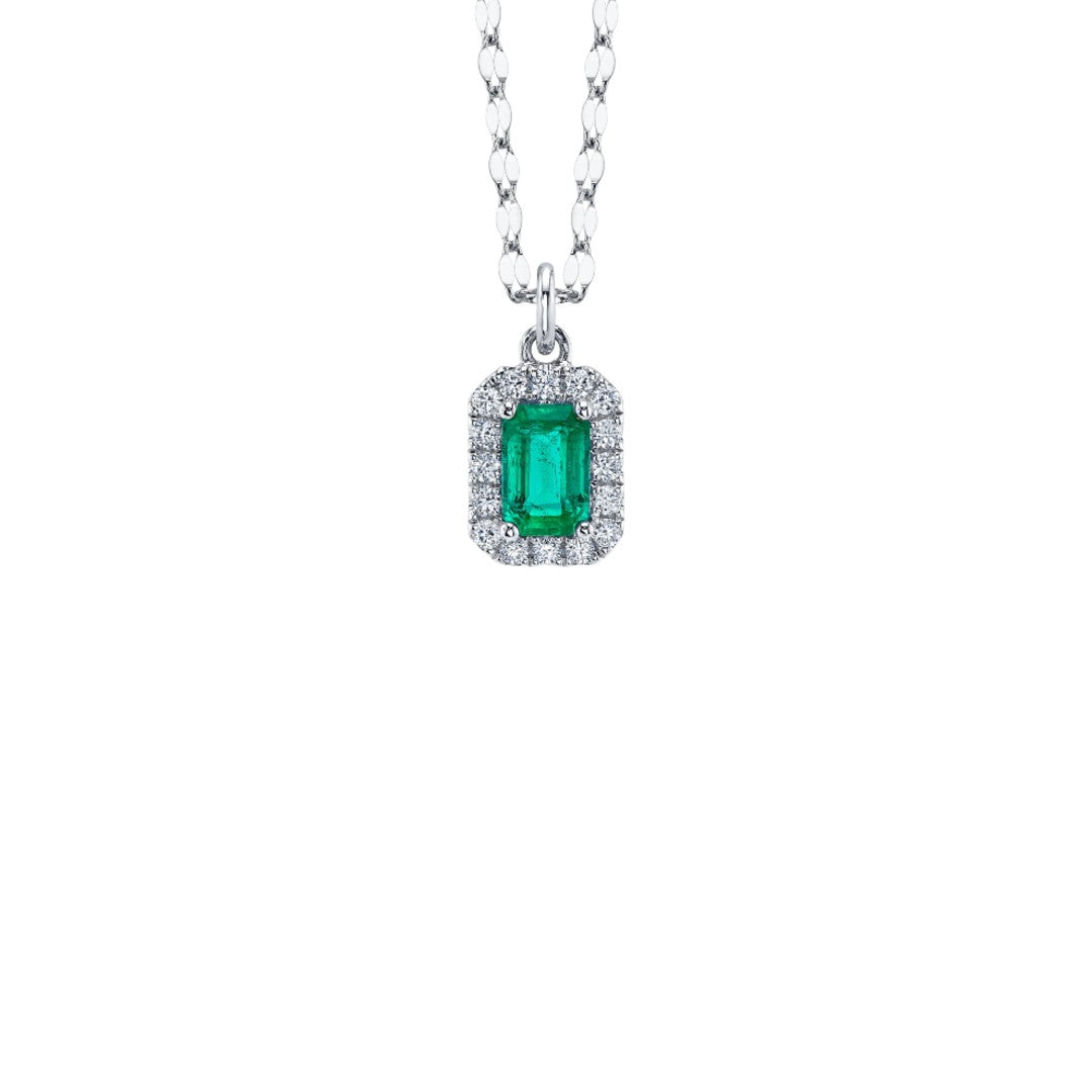 Shy Creation Limited Edition Emerald & Diamond Necklace