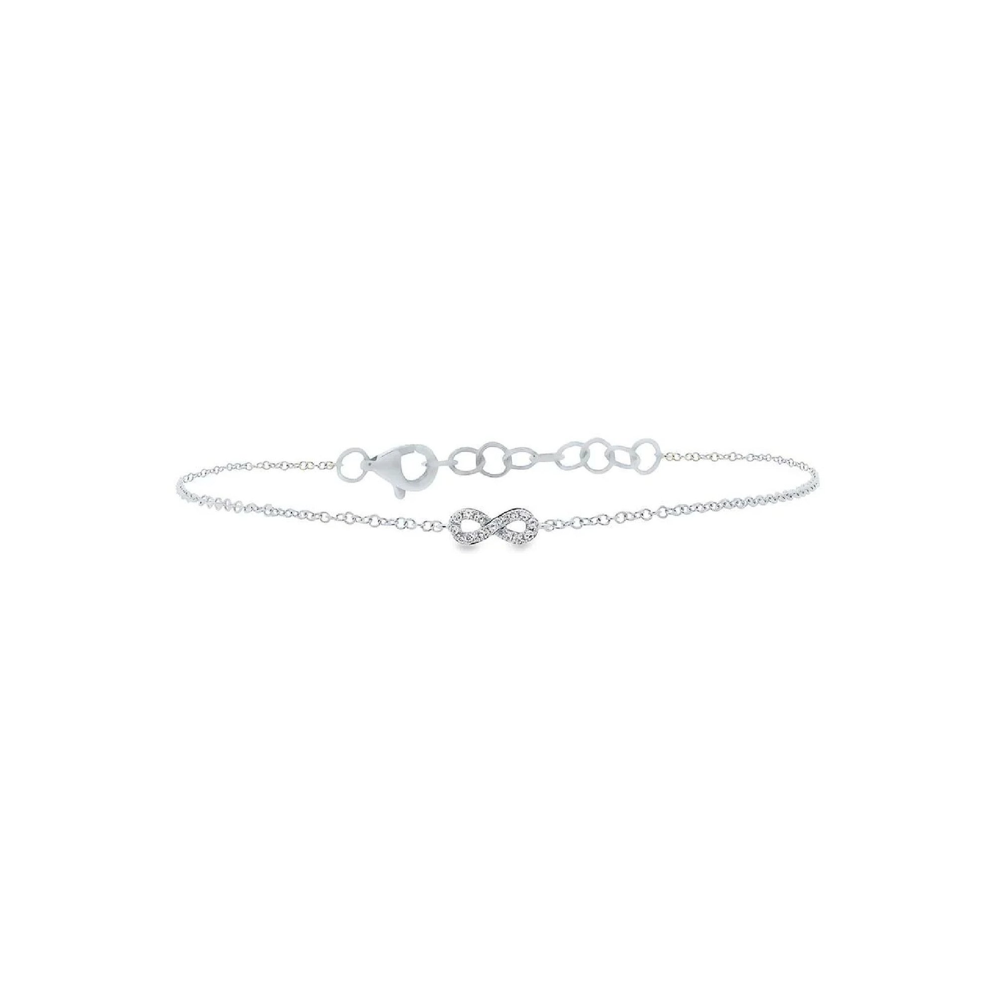 Shy Creation Diamond Infinity Bracelet