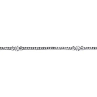 Gabriel & Co. Accented Diamond Tennis Bracelet