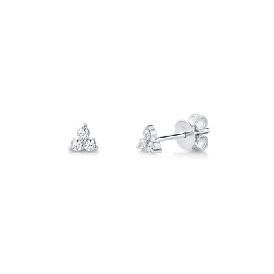 Shy Creation Triple Diamond Petite Studs