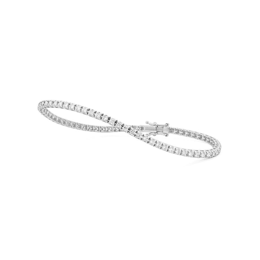 White Gold 2.0ctw Diamond Tennis Bracelet