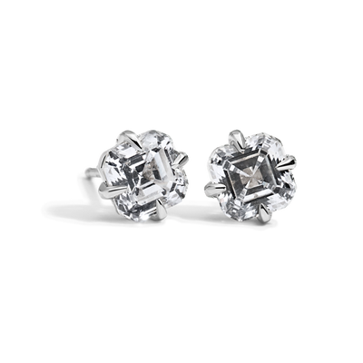 Asscher Cut Diamond Studs