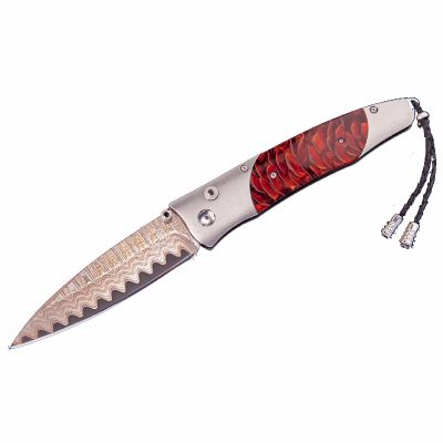 William Henry Gentac Red Sun Pocket Knife