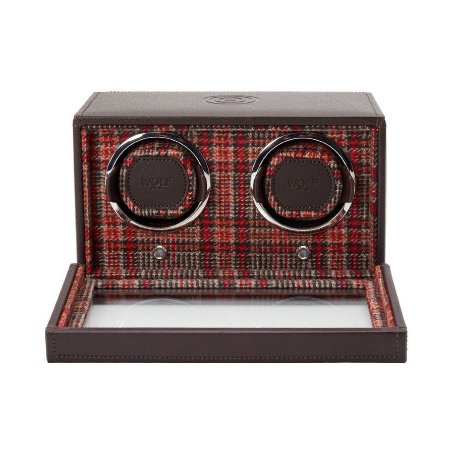 WOLF WM Brown Double Watch Winder