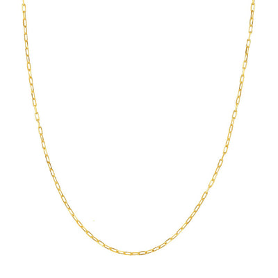 Yellow Gold 1.95mm Paperclip Chain