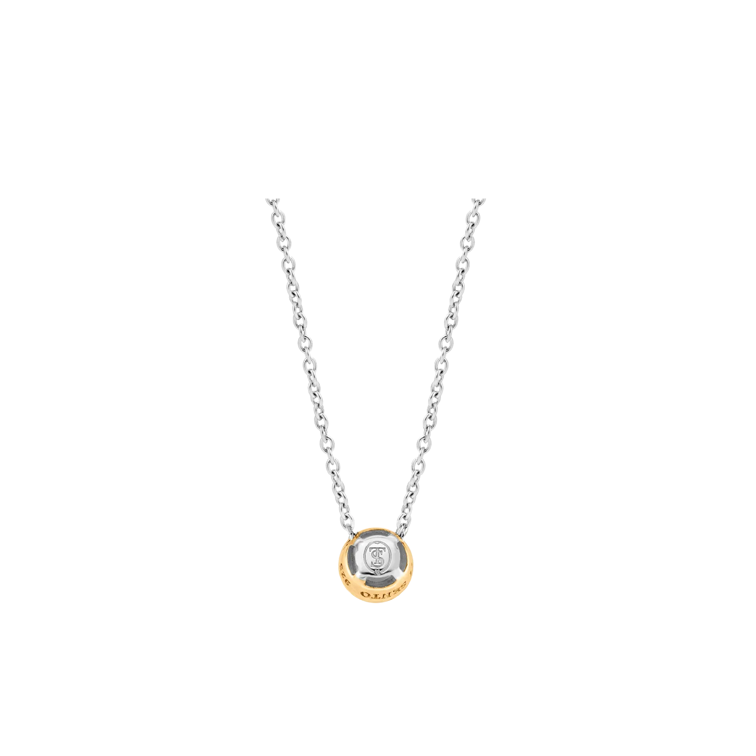 Ti Sento Milano Yellow Gold Bezel Necklace