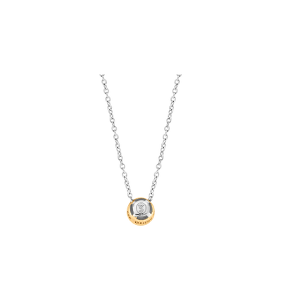 Ti Sento Milano Yellow Gold Bezel Necklace