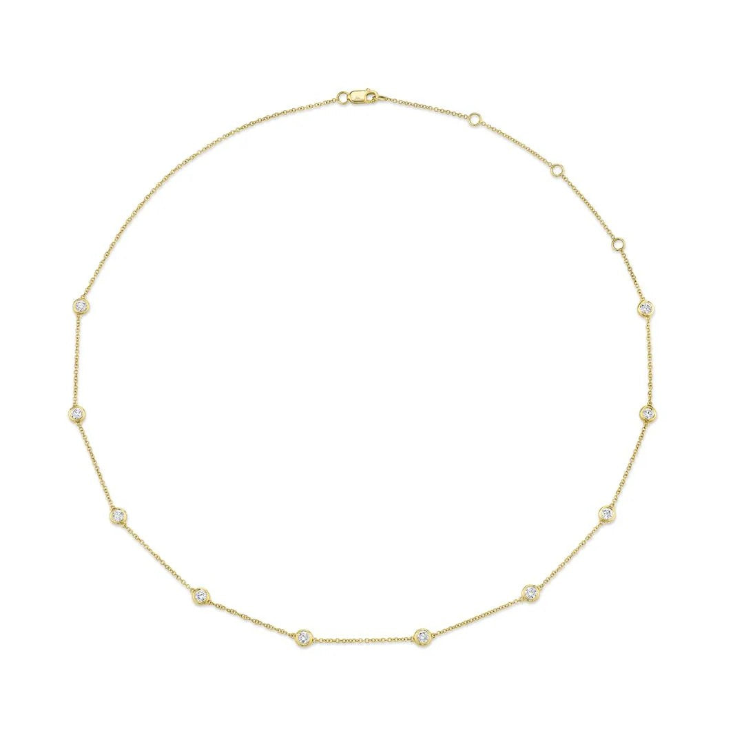 Shy Creation Diamond By the Yard Adjustable Necklace