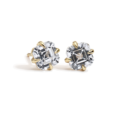 Asscher Cut Diamond Studs
