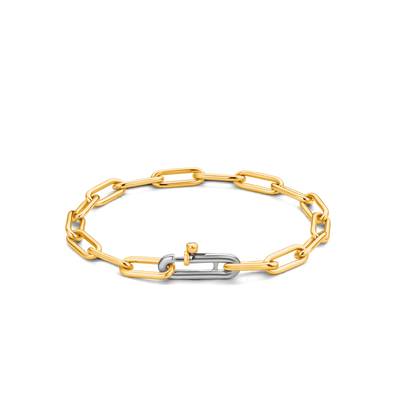 Ti Sento Milano Classic Rectangle Link Gilded Bracelet