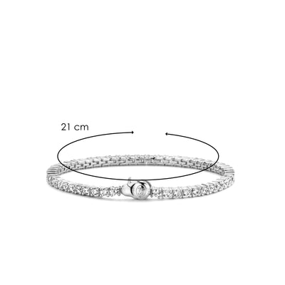 Ti Sento Milano White Zirconia Tennis Bracelet