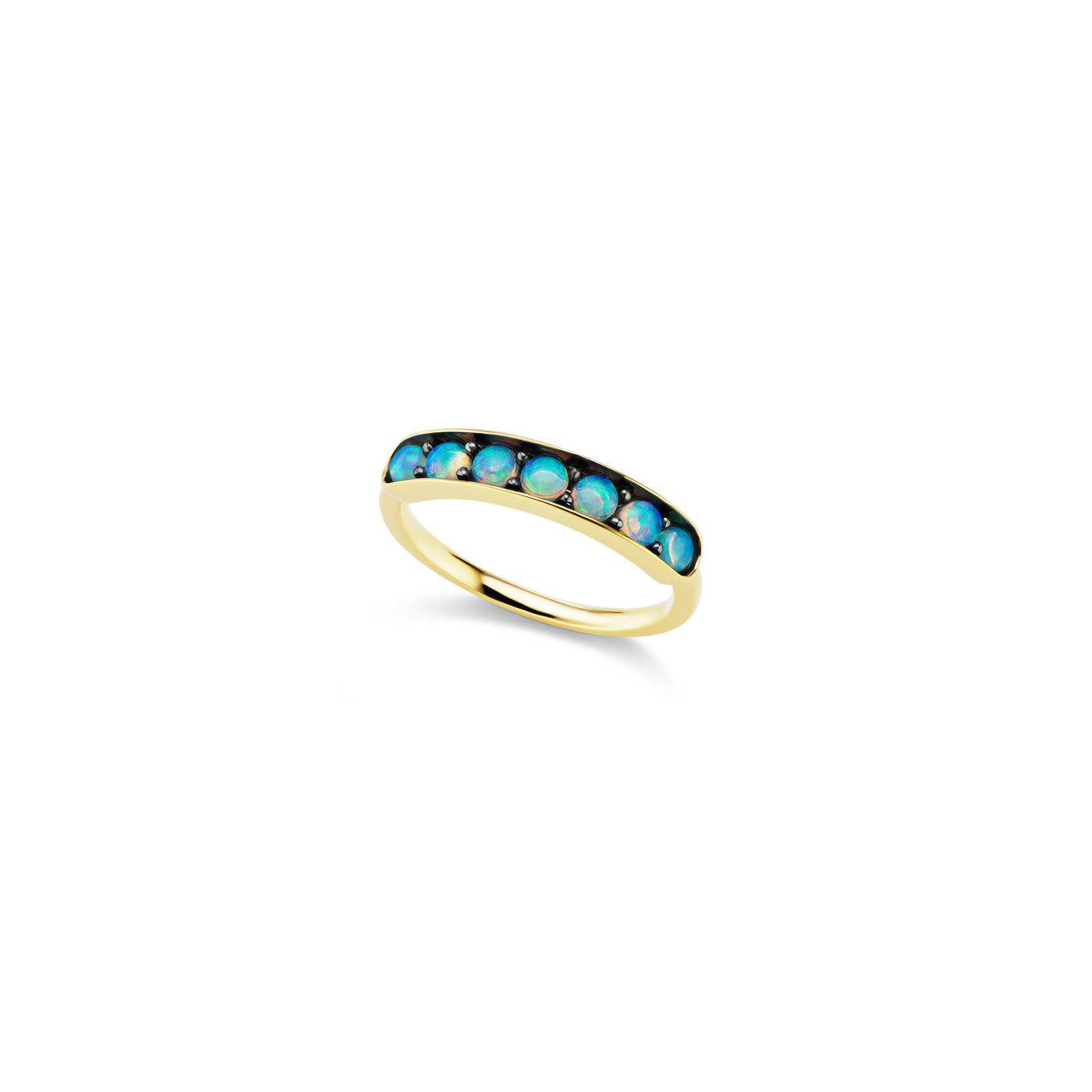 Jane Taylor Half Eternity Band in Opal