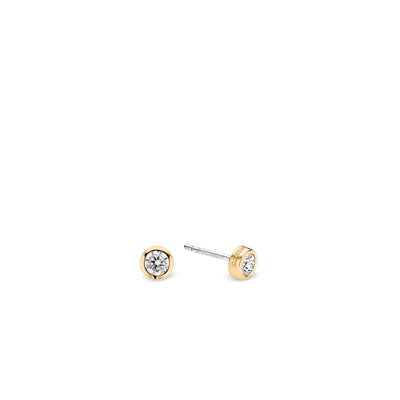 Ti Sento Milano Bezel 6mm White Zirconia Studs