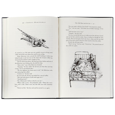 The Old Man And The Sea Navy Bonded Leather