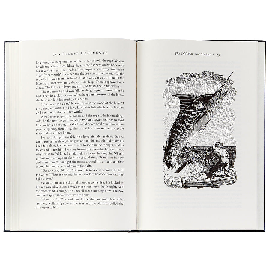 The Old Man And The Sea Navy Bonded Leather