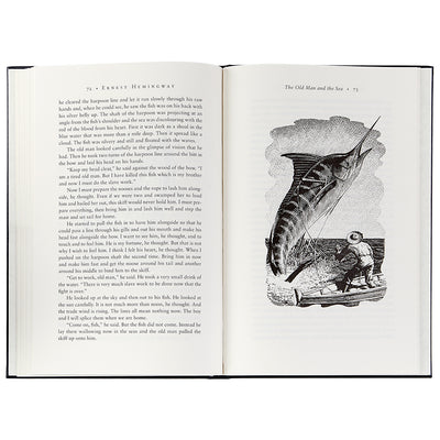 The Old Man And The Sea Navy Bonded Leather