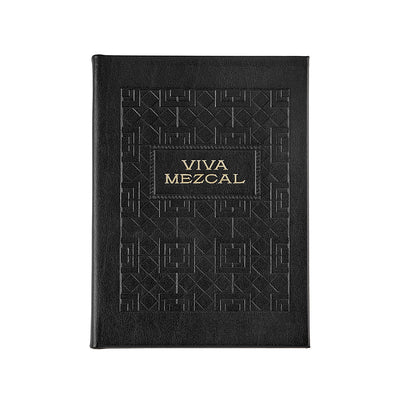 Viva Mezcal Black Bonded Leather Keepsake Book