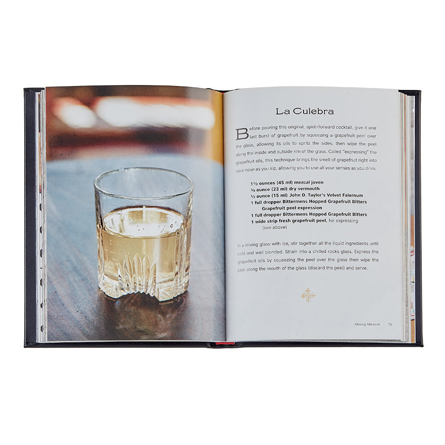 Viva Mezcal Black Bonded Leather Keepsake Book