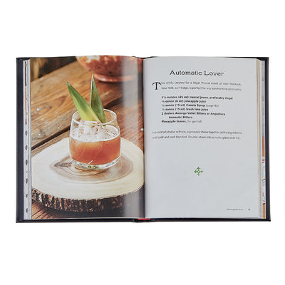 Viva Mezcal Black Bonded Leather Keepsake Book