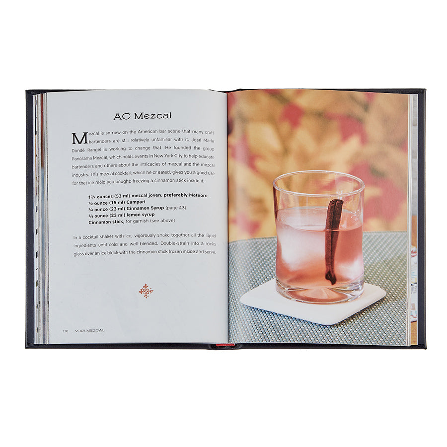 Viva Mezcal Black Bonded Leather Keepsake Book