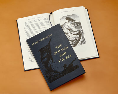 The Old Man And The Sea Navy Bonded Leather