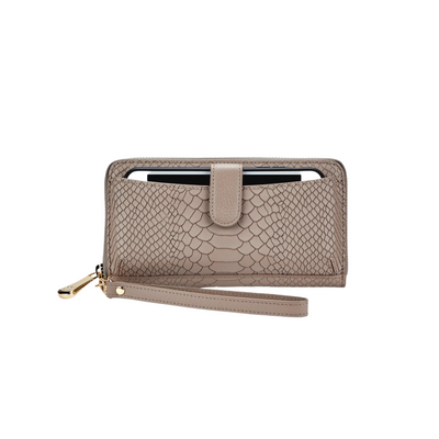 Gigi NY Python Leather City Wallet
