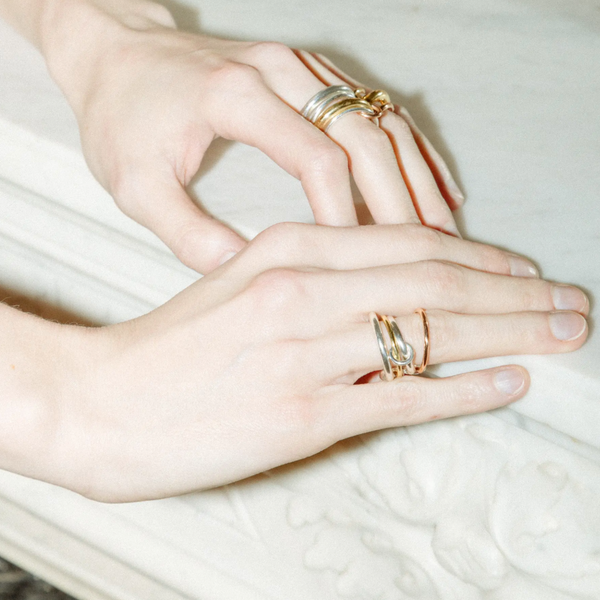 存在感◎華やか★【Spinelli Kilcollin】チグリス MX グリス Spinelli Kilcollin Hyacinth MX Tri-Tone Ring - Desires by