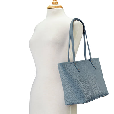 Gigi NY Python Leather Taylor Tote Bag