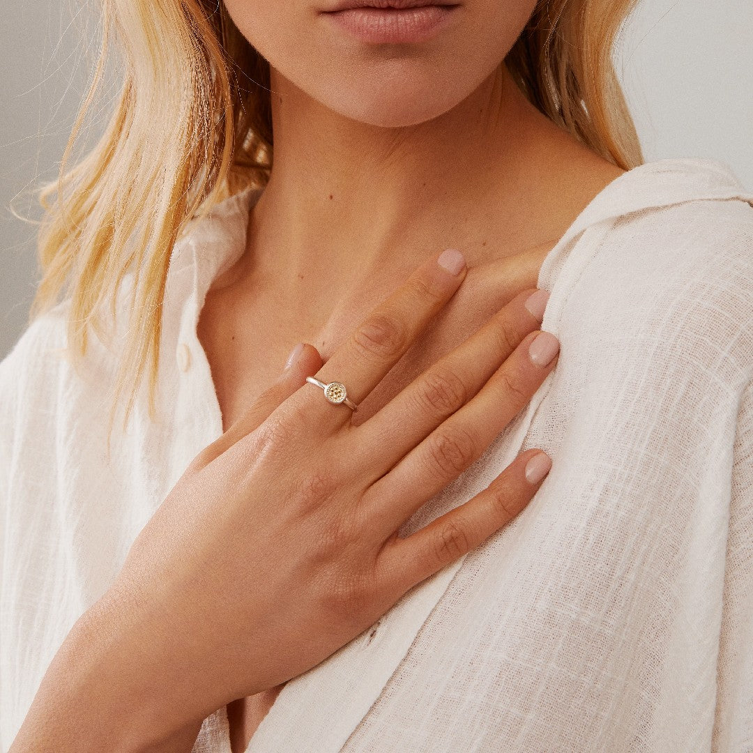 Anna Beck Classic Circle Two Tone Stacking Ring