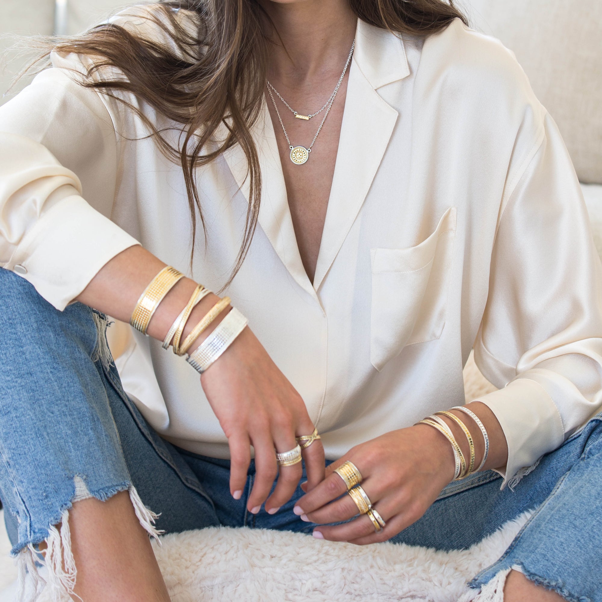 Anna Beck Dotted Stacking Cuff Bracelet