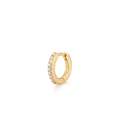 AURELIE GI Carly Single Mini Diamond Huggie Hoop