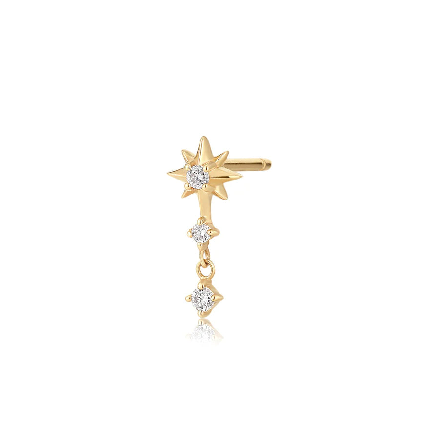 AURELIE GI Nova Triple Diamond Starburst Single Earring