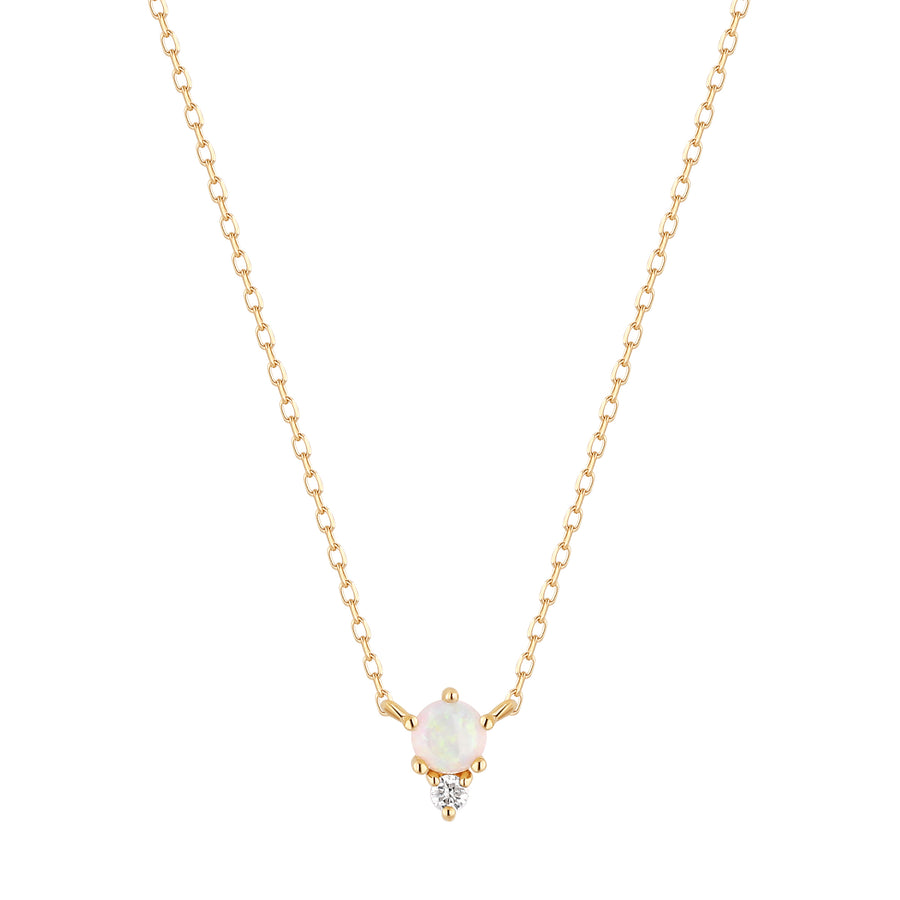 AURELIE GI Zena Opal and Diamond Necklace
