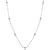 Bling! Diamond by the Yard Necklace in Sterling with 7 Stations
