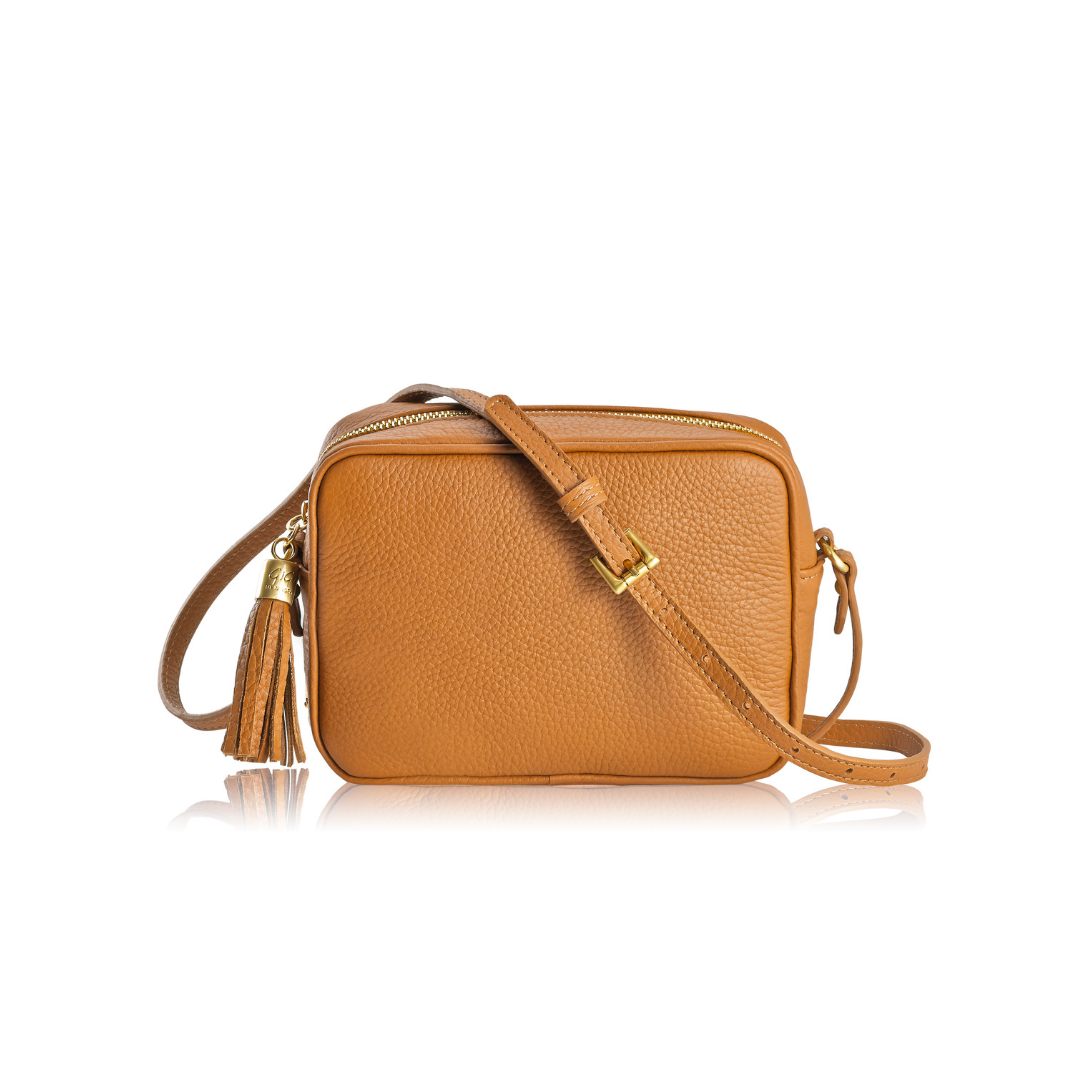 Gigi NY Pebble Leather Madison Crossbody
